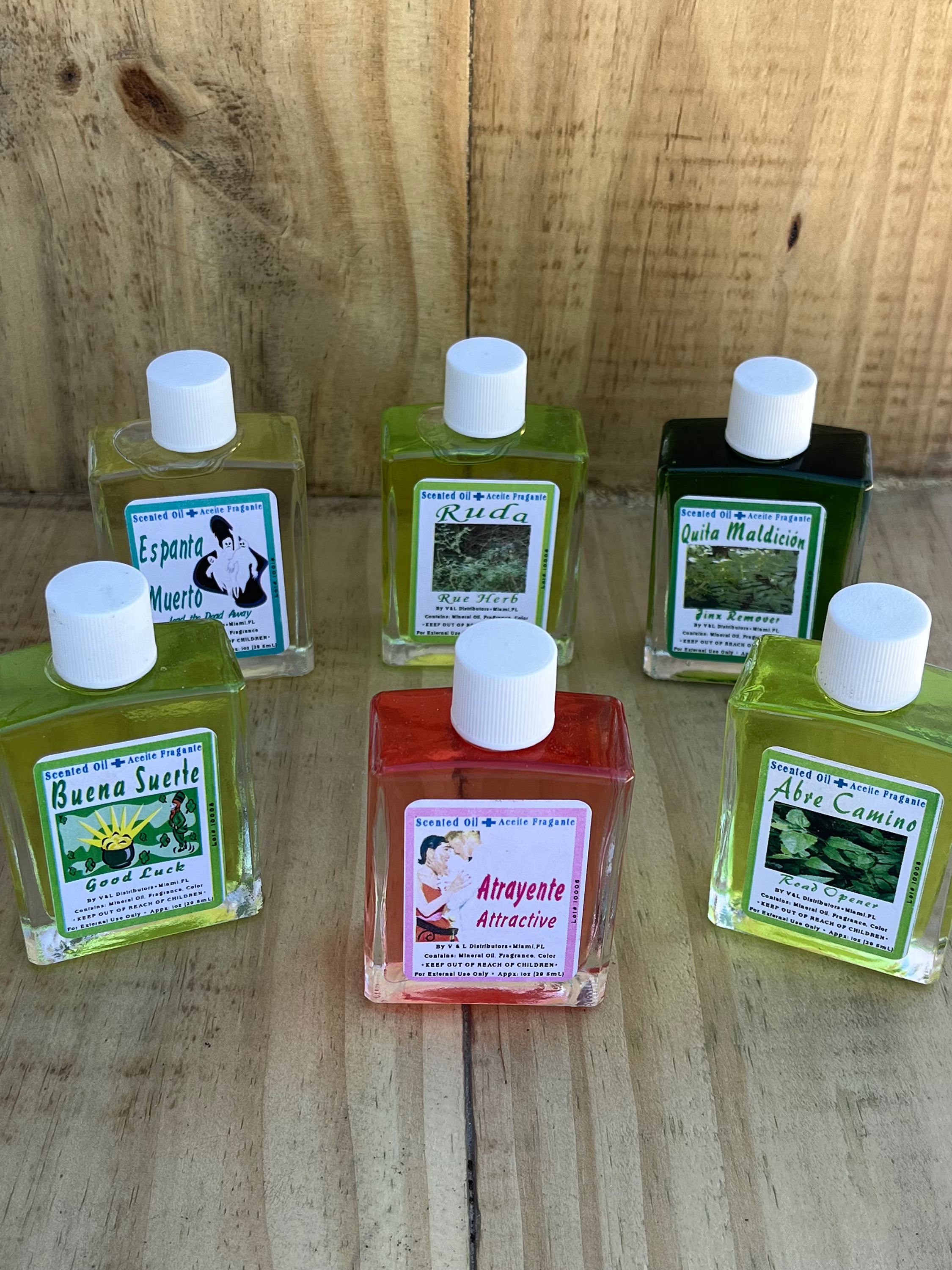 Spiritual Oils – Aceites Espirituales - Religious Use