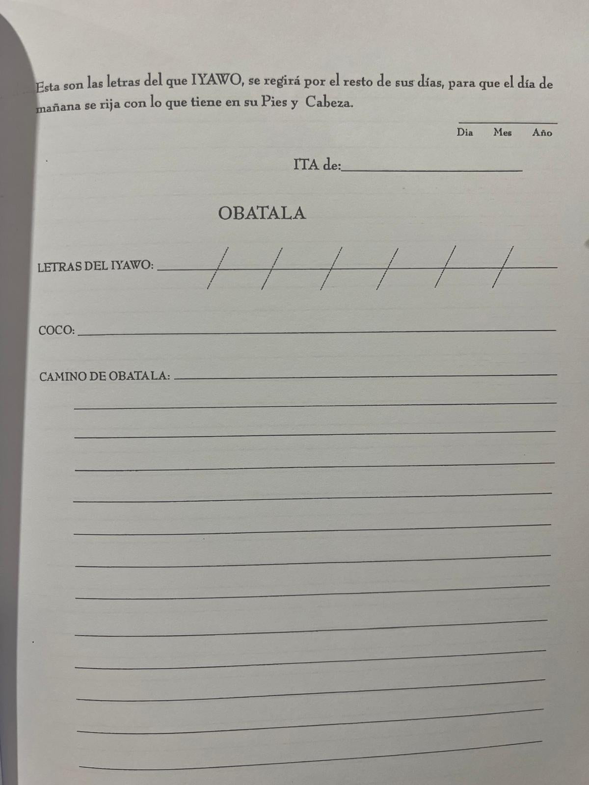 Ita Book - Religious Notebook – Libreta de Ita