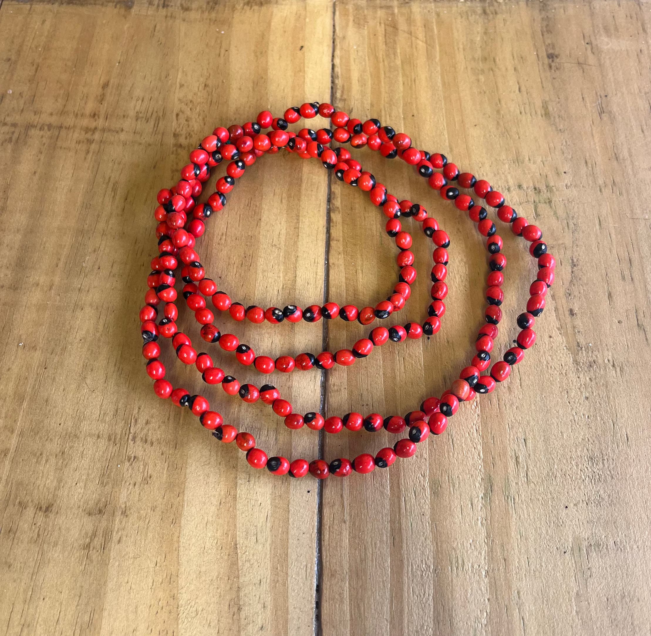 Peony Bead Protection Necklace - Collar de Protección Peonía